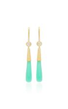 Octavia Elizabeth Chrysoprase Briolettes Earrings