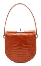 Gu De Demi Lune Small Croc-effect Leather Bag