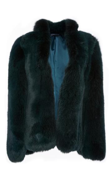 Brandon Maxwell Fox Fur Coat