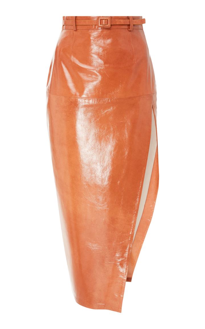 Zeynep Aray Leather Pencil Skirt