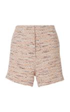 Oday Shakar Tweed High Waisted Shorts