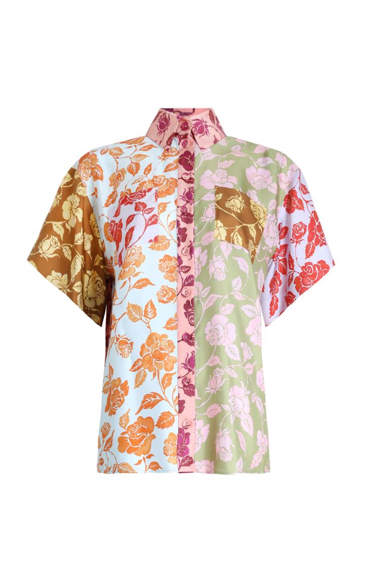 Moda Operandi Zimmermann The Lovestruck Spliced Silk Shirt