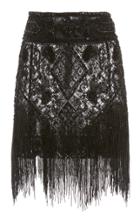 Dundas Tulle Skirt With Beaded Fringe