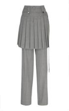 Moda Operandi Michael Kors Collection Kilted Wool Straight-leg Pants Size: 2