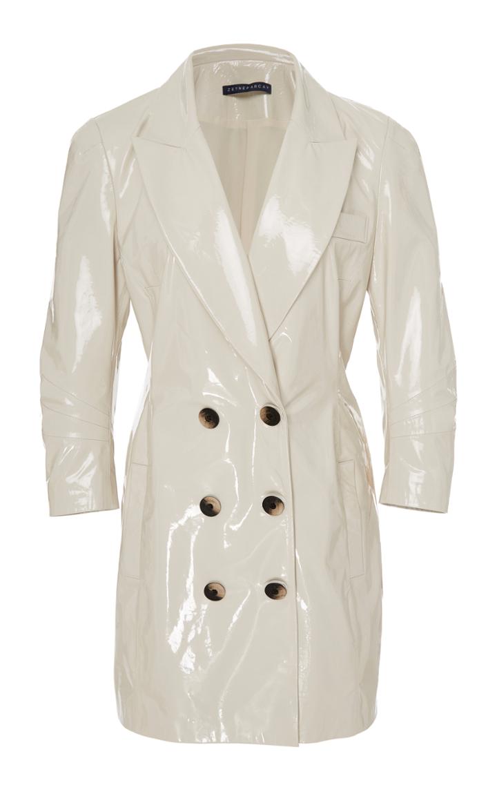 Zeynep Aray Patent Leather Blazer