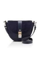 Proenza Schouler Ps11 Suede-paneled Leather Saddle Bag