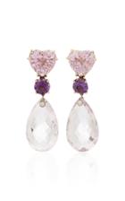 Sorab & Roshi One-of-a-kind Heart Kunzite Drop Earrings