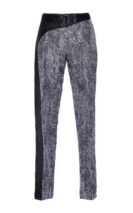 Antonio Berardi Grey And Black Tapered Pant Grey/black