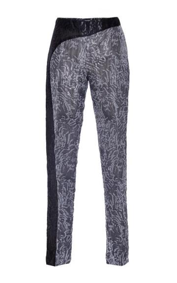 Antonio Berardi Grey And Black Tapered Pant Grey/black