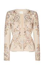 Moda Operandi Zuhair Murad Sequin-embellished Structured Jacket Size: 32