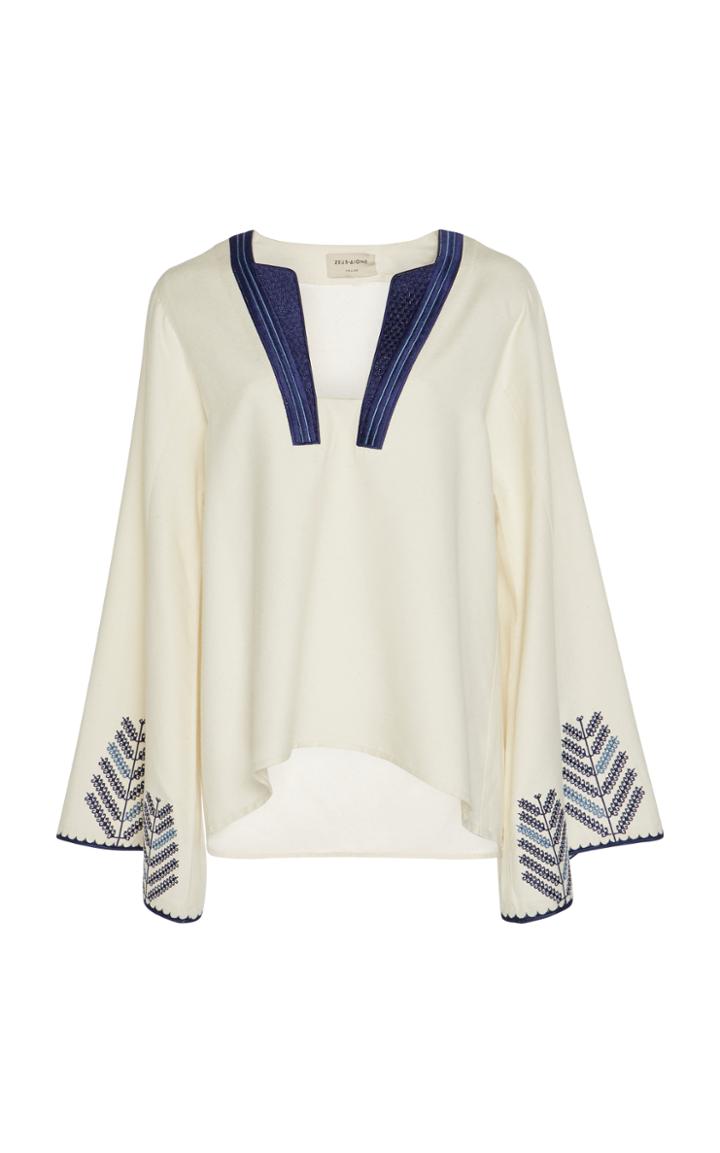 Zeus + Dione Tinos Embroidery Top