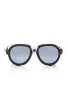Moncler Sunglasses Acetate And Leather D-frame Sunglasses