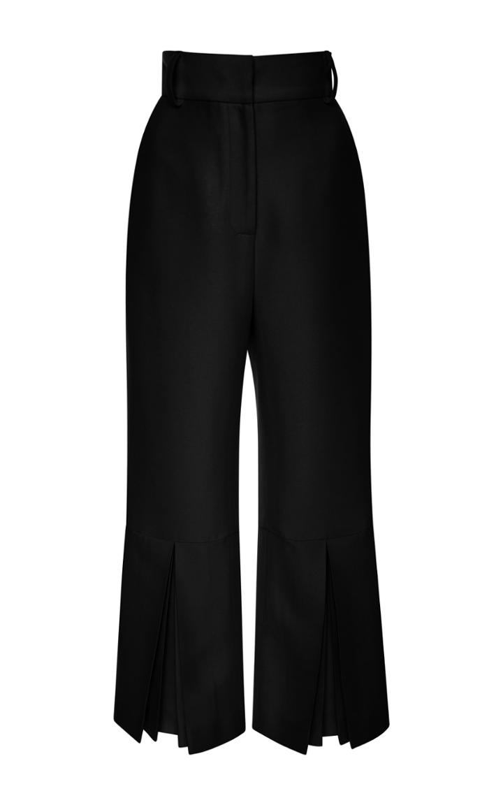 Vilshenko Fedora Satin Pleated Trousers