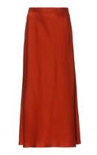 Rosetta Getty Bias High-rise Satin Midi Skirt