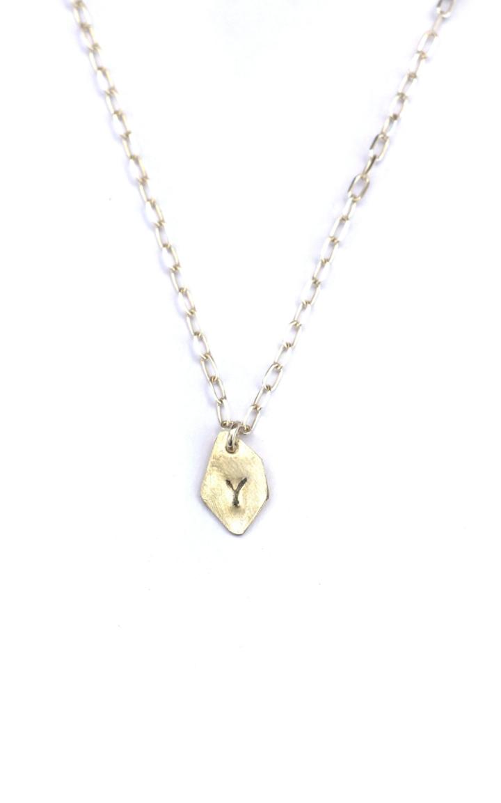 Moda Operandi Reggie Personalized Sterling Silver Letter Necklace