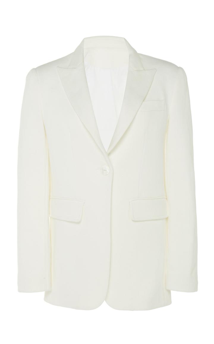 White Story Masquerade Cotton Blazer