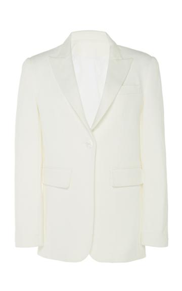 White Story Masquerade Cotton Blazer