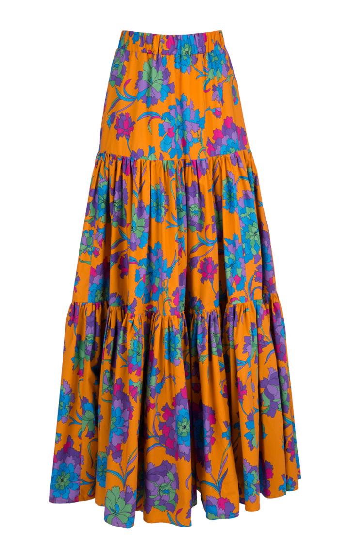 La Doublej Big Printed Cotton Skirt