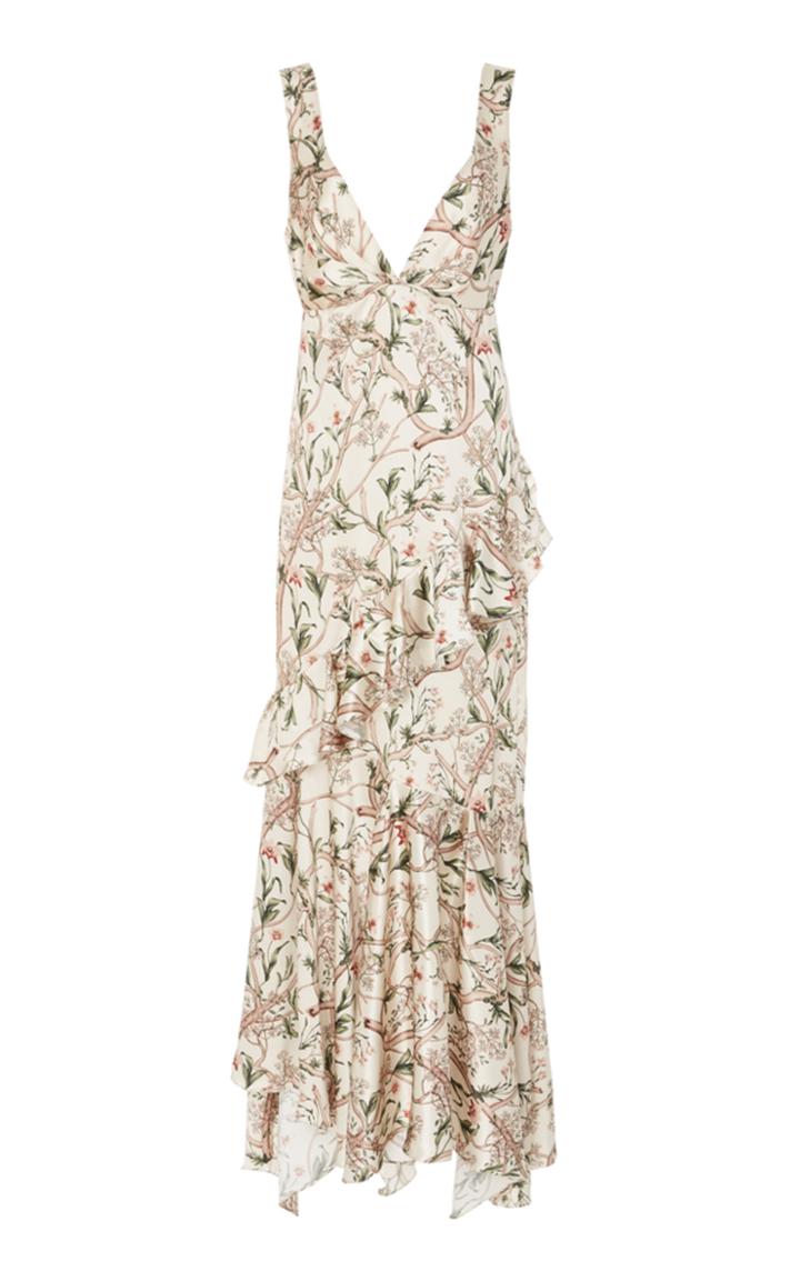 Johanna Ortiz Divine Intervention Silk Satin Dress