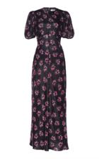 Rixo Daisy Bow-back Floral-print Midi Dress