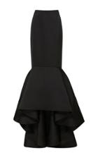 Elizabeth Kennedy Scuba Satin Mermaid Skirt With Train