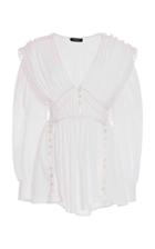 Isabel Marant Yaxo Embroidered Cotton-voile Mini Dress