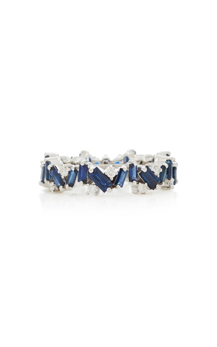 Suzanne Kalan 18k White-gold And Blue Sapphire Ring