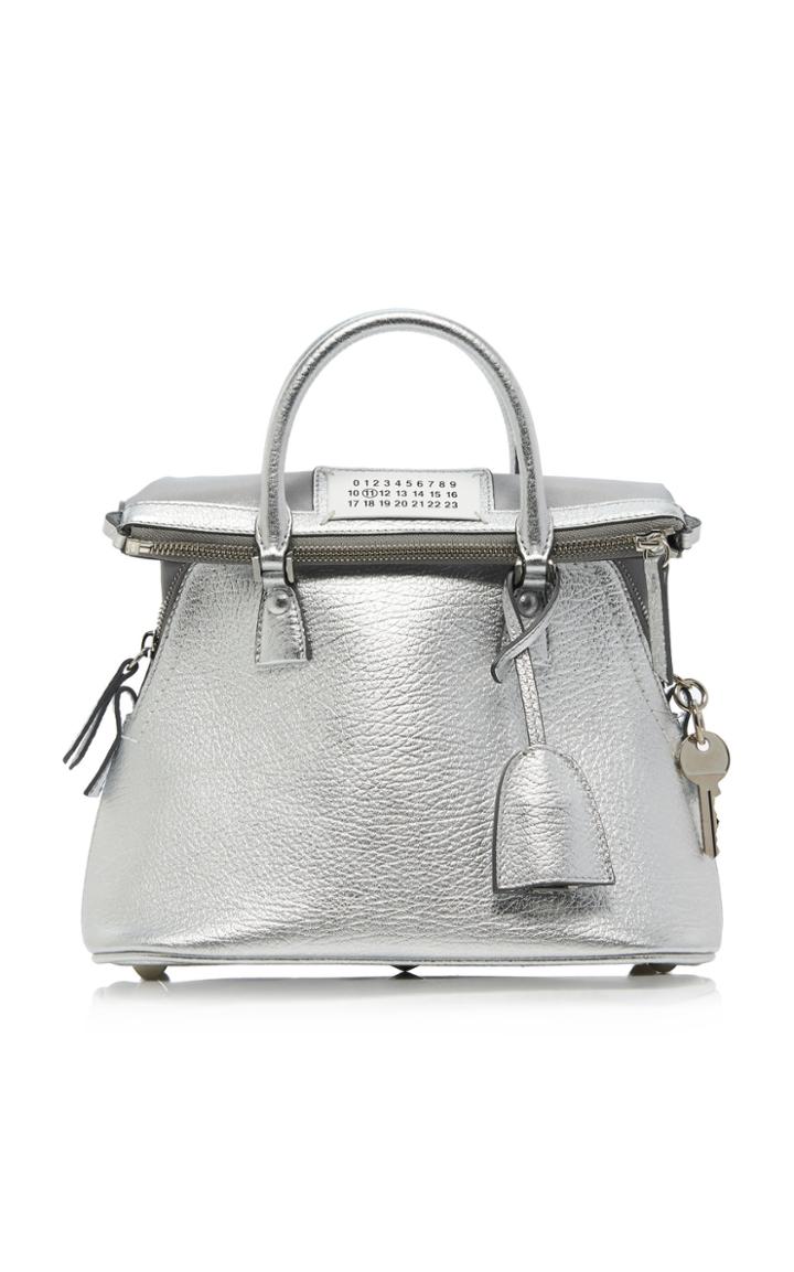 Maison Margiela 5ac Metallic Leather Bag
