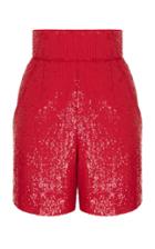 Rasario High-waisted Sequin Shorts