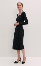 Moda Operandi By Malene Birger Amyna Ruched Viscose Midi Dress