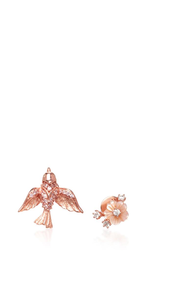 Anabela Chan 14k Rose Gold Diamond And Pearl Earrings