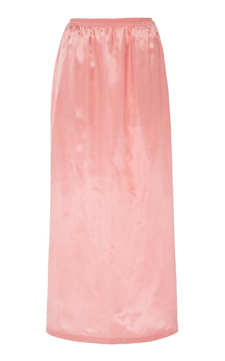 Mm6 Satin Midi Skirt