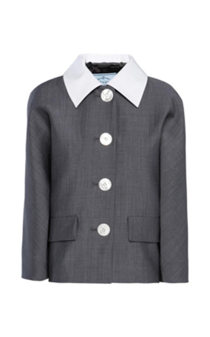 Moda Operandi Prada Single-breasted Mohair Jacket