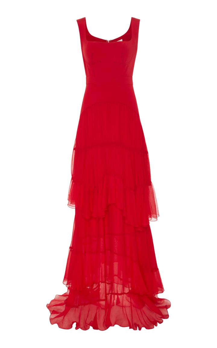 Alejandra Alonso Rojas Mariola Crepe Maxi Dress