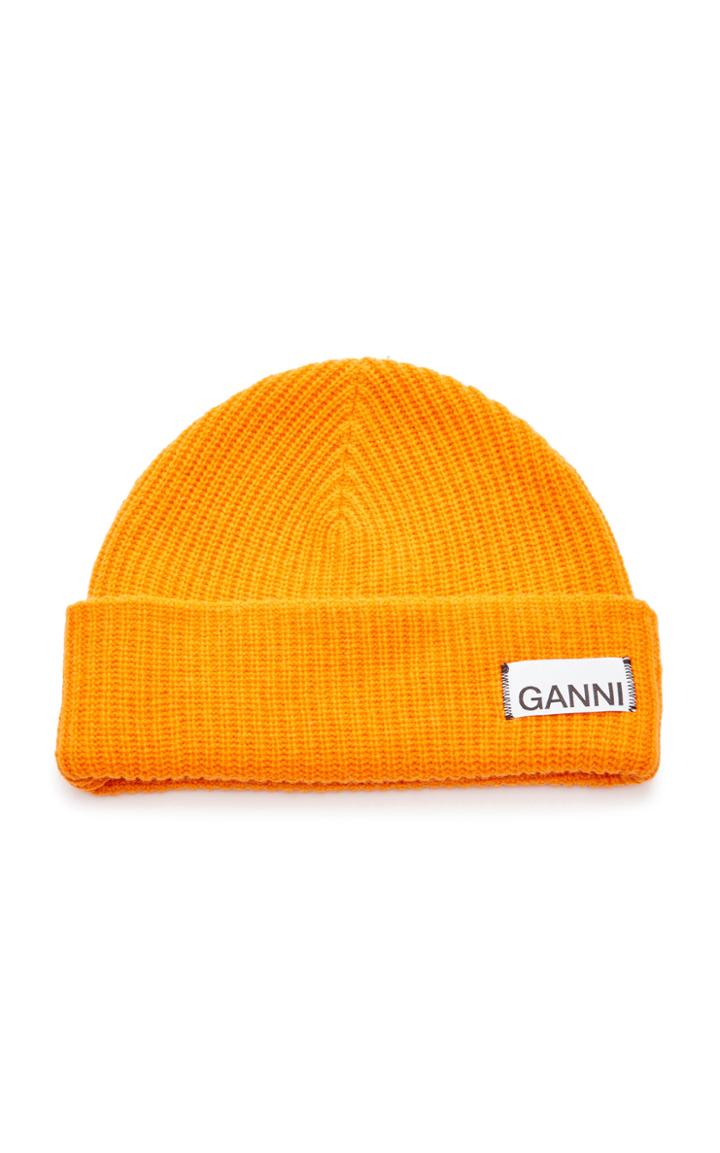 Ganni Wool-blend Beanie