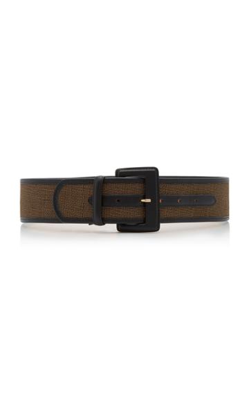 Maison Boinet Nappa Leather-trimmed Corset Belt