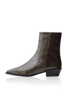 Aeyde Ruby Embossed Leather Ankle Boots