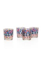 Le Botteghe Su Gologone Set-of-4 Multi-color Drinking Glasses