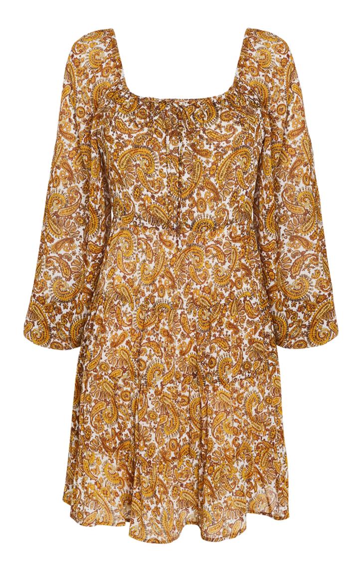 Moda Operandi Faithfull The Brand Indira Paisley Chiffon Mini Dress