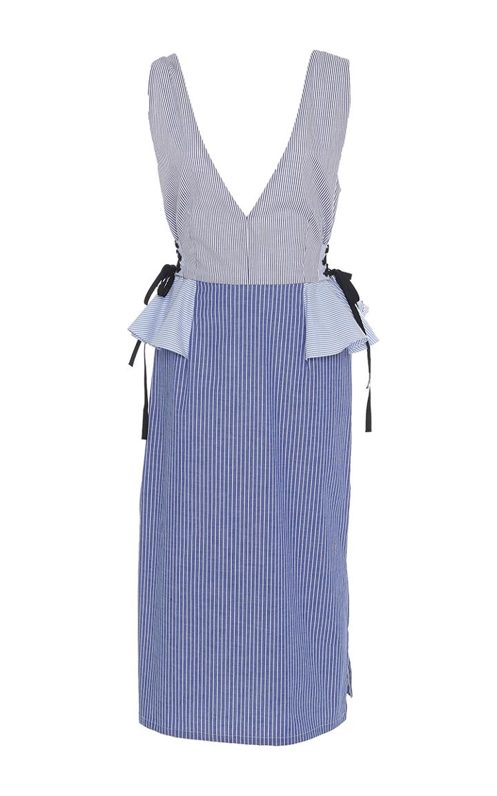 Tome Cotton V-neck Peplum Dress