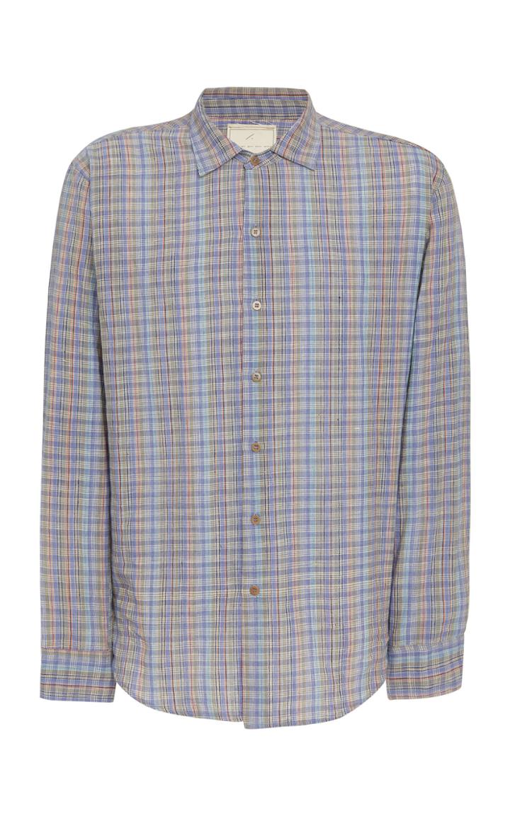 Tempus Now Plaid Cotton Button-up Shirt
