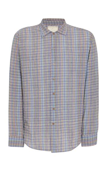 Tempus Now Plaid Cotton Button-up Shirt