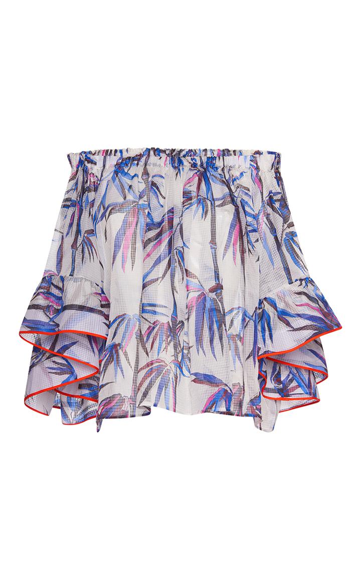 Emilio Pucci Off-the-shoulder Flounced Top