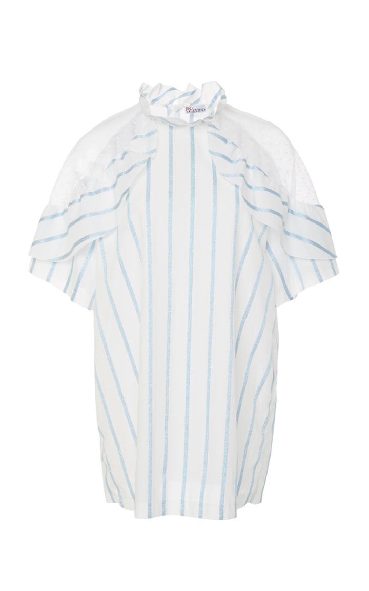 Red Valentino Cold Shoulder Panel Blouse