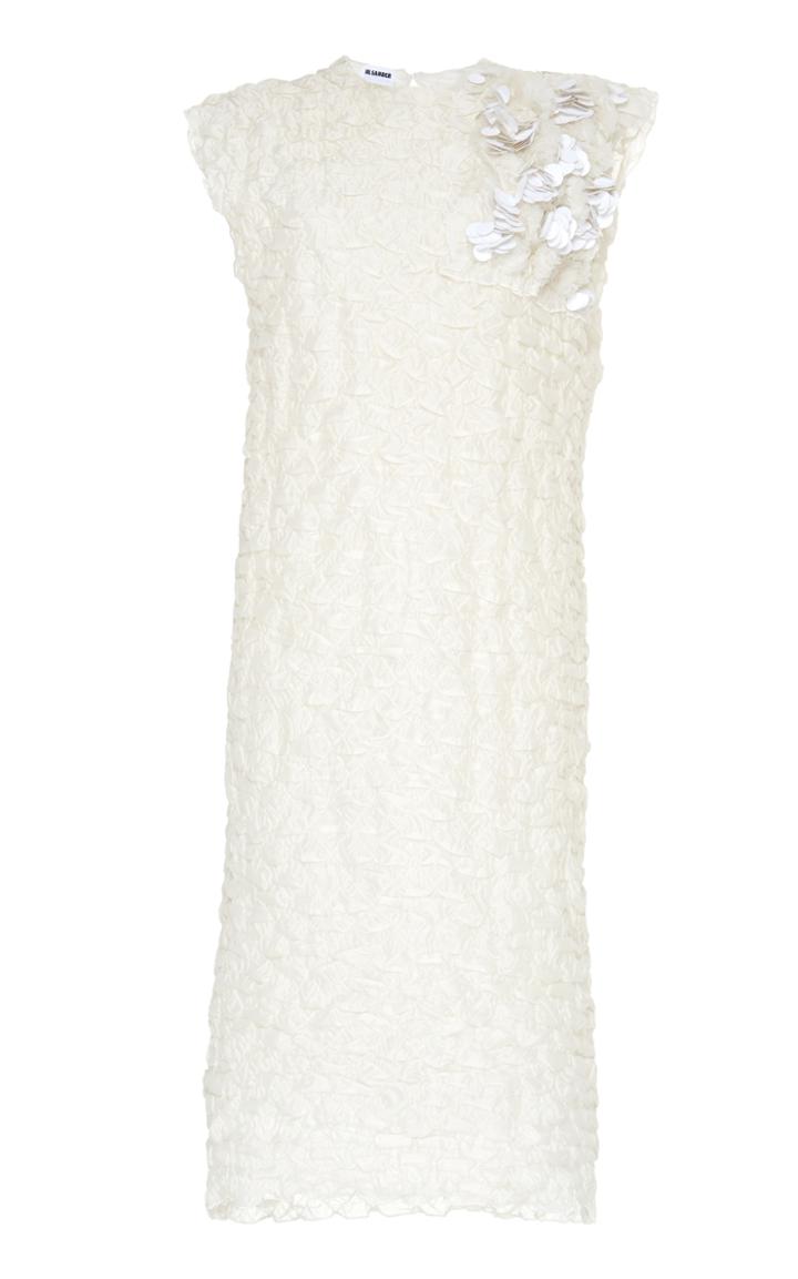 Jil Sander Fondale Embellished Midi Dress