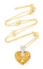 Gioia 18k Yellow Gold Platinum And Multi-stone Necklace