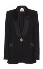 Ralph & Russo Studded Classic Crepe De Chine Jacket