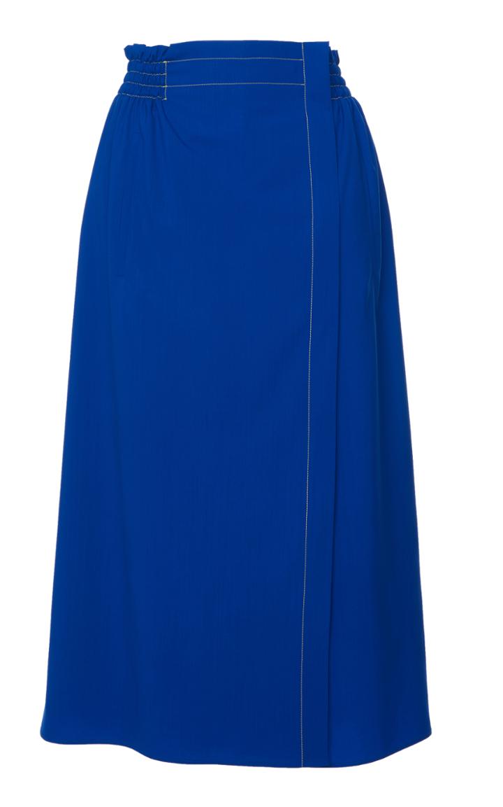 Agnona Superfine Tailoring Popeline One Seam Skirt