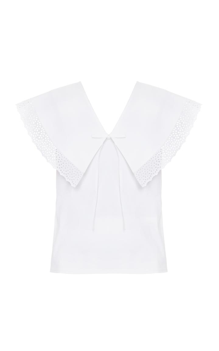 Flow The Label Choir Collar Eyelet Top