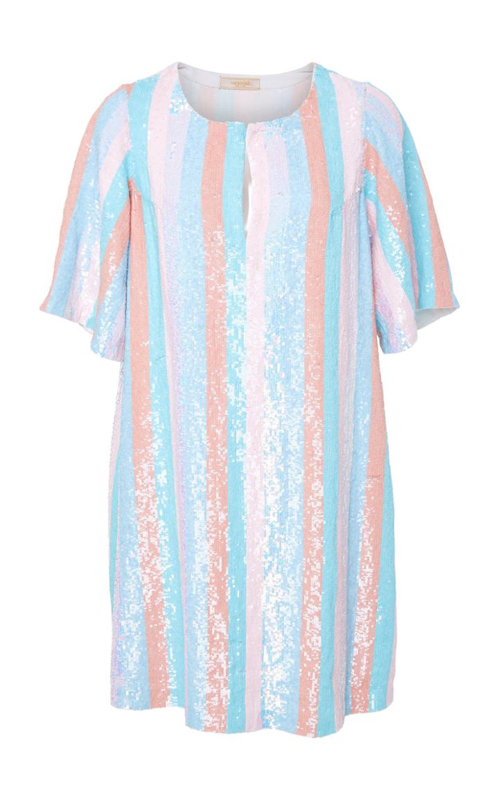 Verandah Hand Beaded Disco Keyhole Dress